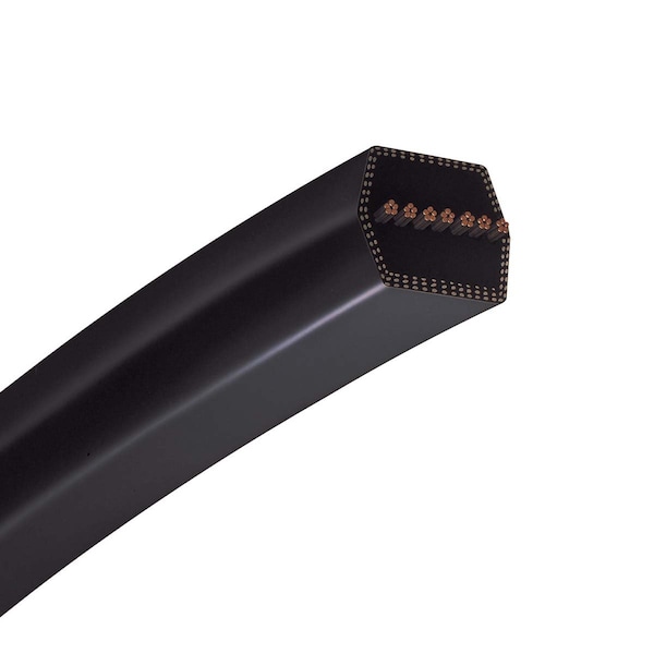 AA103 Double-Sided V-Belt, 103 in Outside Length, 1/2 in Top Width